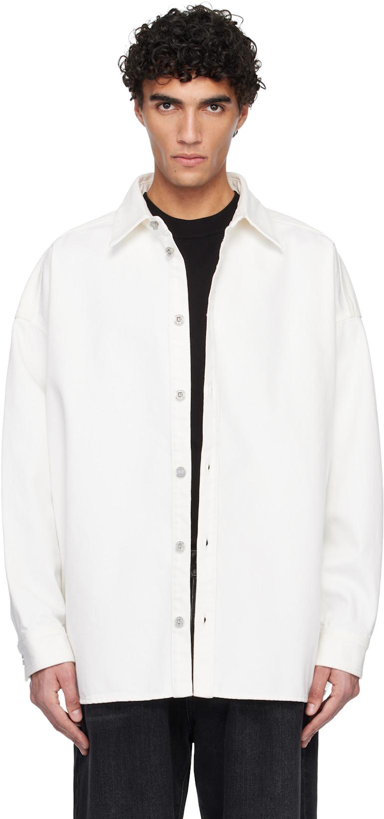 Off-White Denim Overshirt by BALMAIN