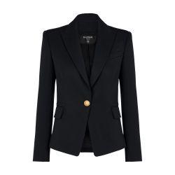 One-button wool blazer by BALMAIN