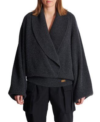Oversized Wrap Knit Jumper by BALMAIN