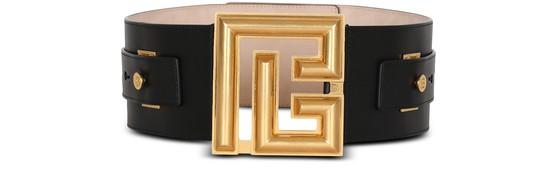 P-Belt leather belt by BALMAIN