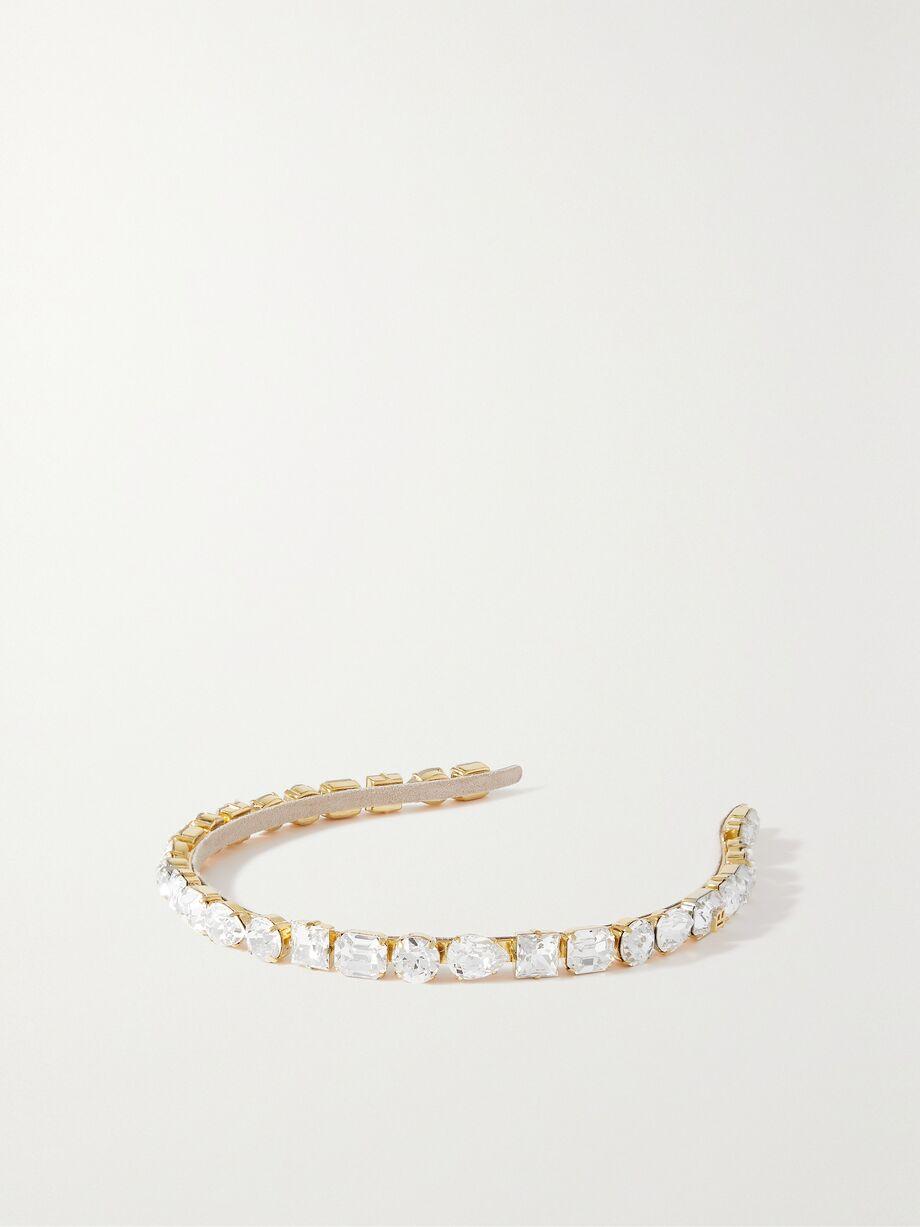 Eclat Swarovski crystal-embellished gold-plated headband by BALMAIN PARIS HAIR COUTURE