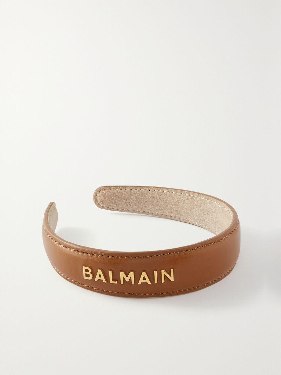 Riviera embellished leather headband by BALMAIN PARIS HAIR COUTURE