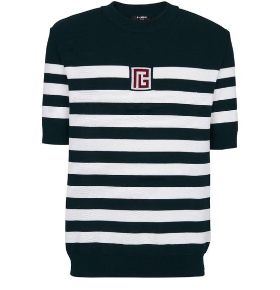 PB Stripe T-shirt by BALMAIN