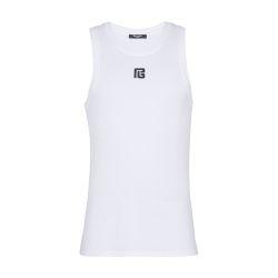 PB embroidered tank top by BALMAIN