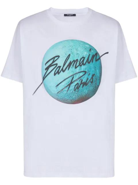 Paris & Planet T-shirt by BALMAIN