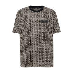 Pb Labyrinthe monogram jacquard t-shirt by BALMAIN