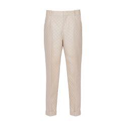 Pb Labyrinthe monogrammed jacquard straight-leg pants by BALMAIN