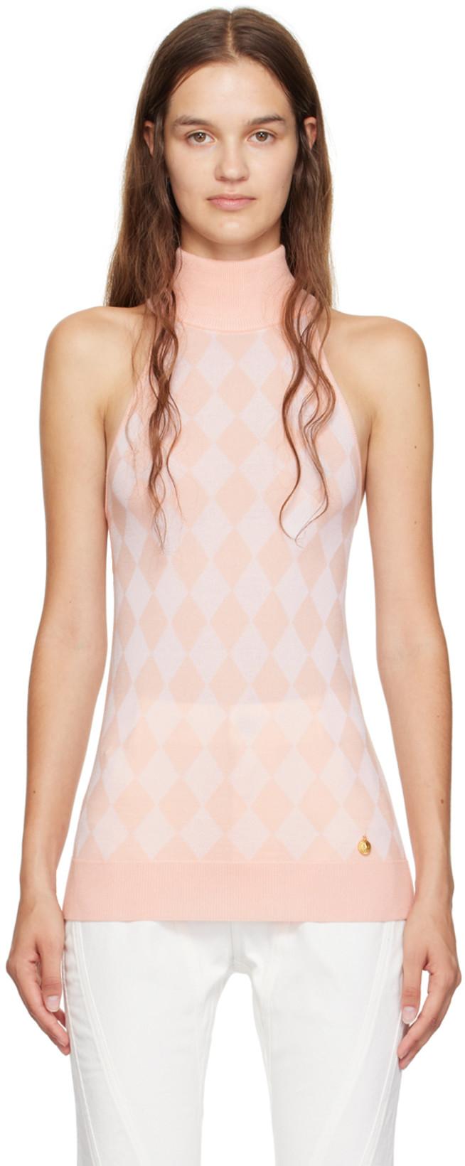 Pink Diamond Tank Top by BALMAIN