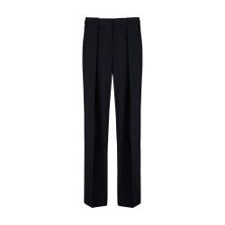 Pleated grain de poudre pants by BALMAIN