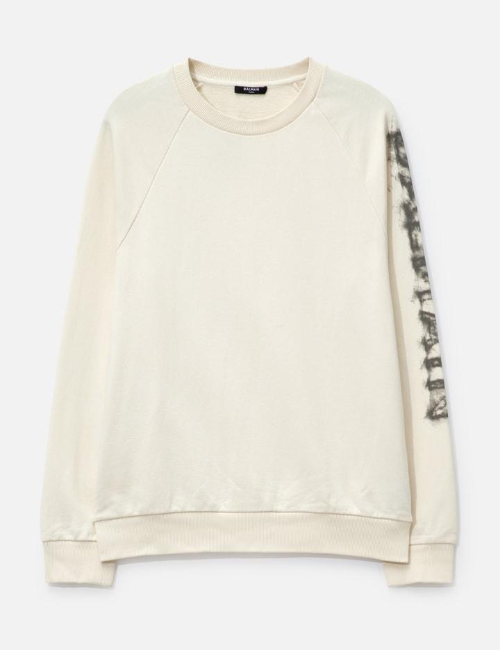 Print On Sleeves Long Top by BALMAIN