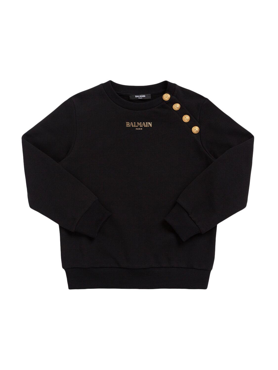 Printed Cotton Sweatshirt by BALMAIN