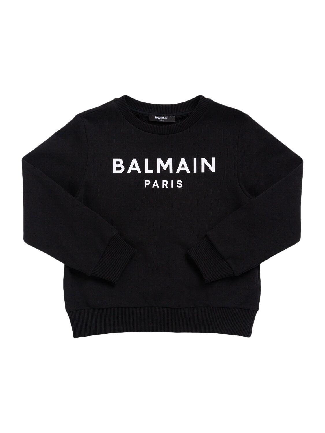 Printed Cotton Sweatshirt by BALMAIN