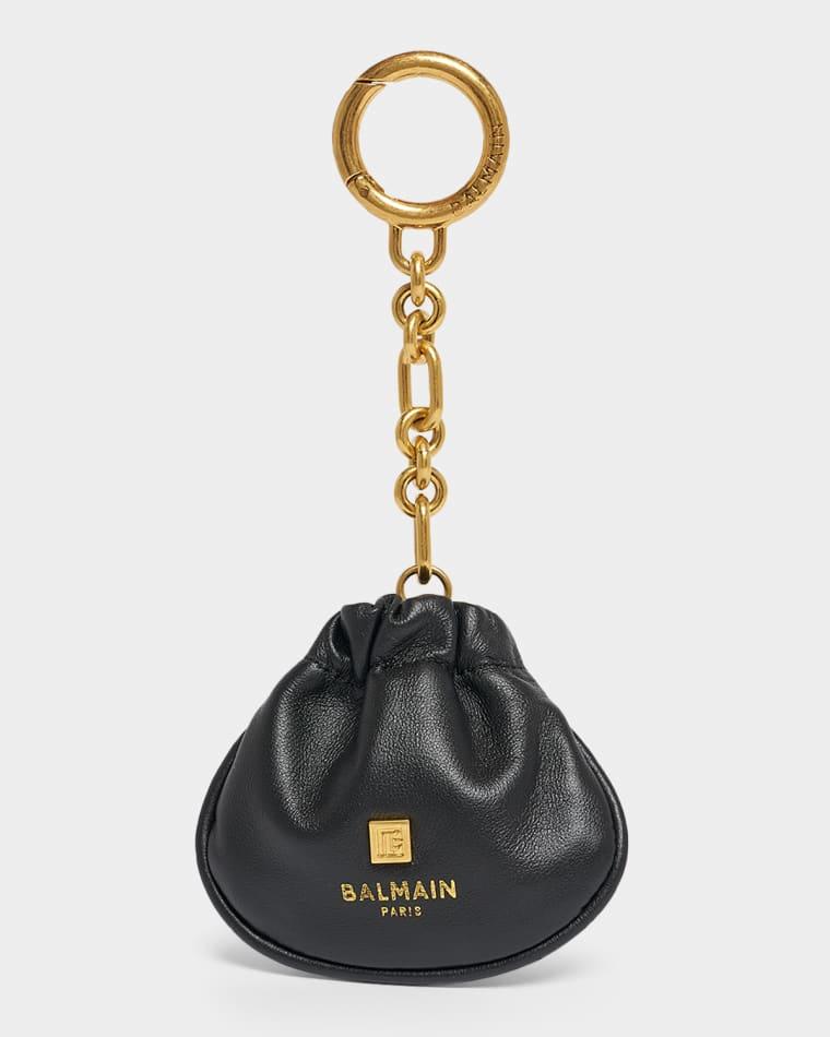 Pulse Leather Pouch Bag Charm by BALMAIN