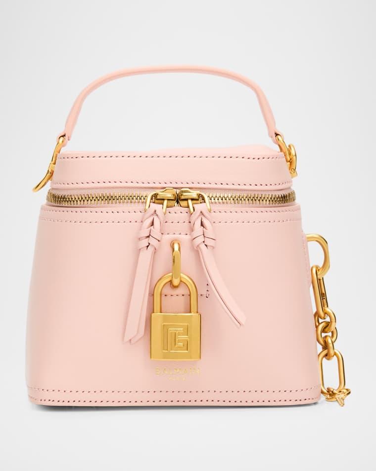 Pulse Leather Vanity Top Handle Bag by BALMAIN