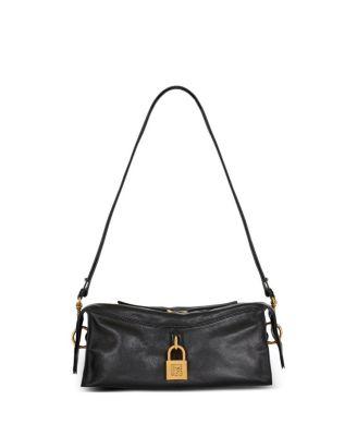 Pulse Shoulder Bag in Calfskin Leather by BALMAIN