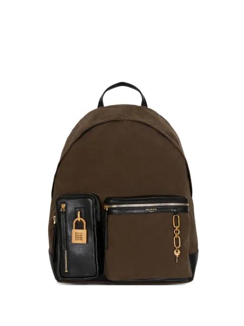 Pulse padlock-detail backpack by BALMAIN
