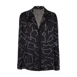 Pyjama Shirt With Constellation Rhinestones by BALMAIN
