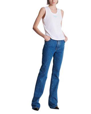 Relaxed Tank Top With Paris Brush Print by BALMAIN