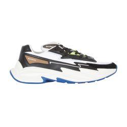 Run-Row faux leather sneakers by BALMAIN