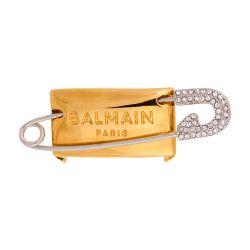 Safety pin brooch by BALMAIN