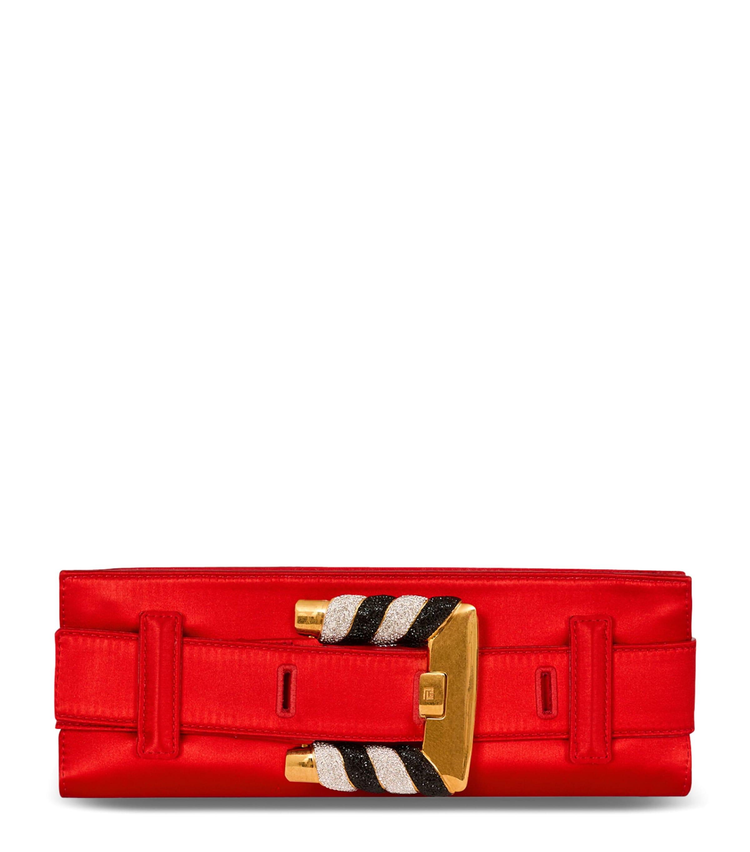 Satin Anthem Clutch Bag by BALMAIN