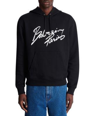 Script Logo Hoodie by BALMAIN