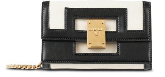 Small leather 1945 bag by BALMAIN