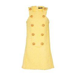 Swing button-front tweed dress by BALMAIN