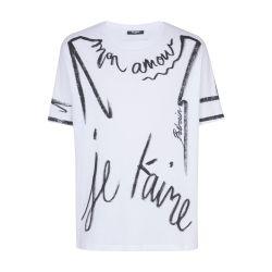 T-shirt with love letter print by BALMAIN