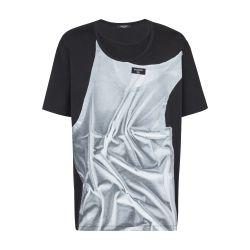 T-shirt with tank top print by BALMAIN