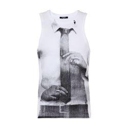 Tie printed vest top by BALMAIN