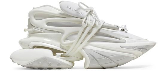 Unicorn in neoprene and leather trainers by BALMAIN