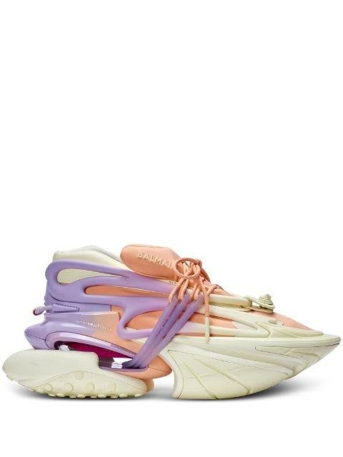 Unicorn panelled chunky-sole trainers by BALMAIN