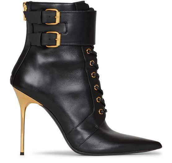 Uria leather ankle boots by BALMAIN