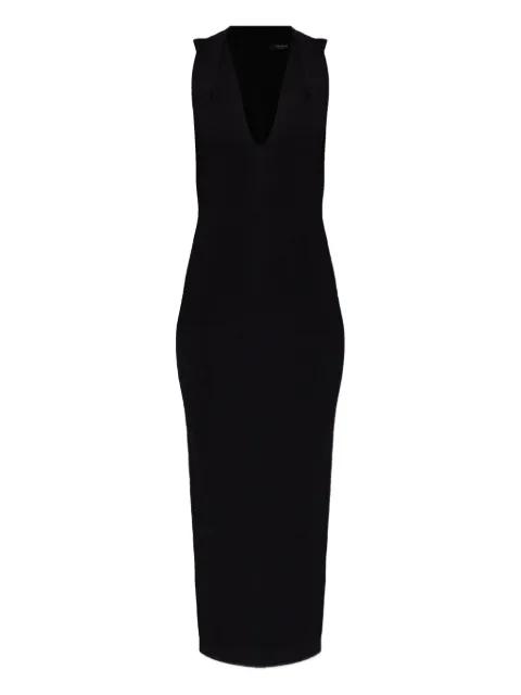 V-neck zip-up dress by BALMAIN