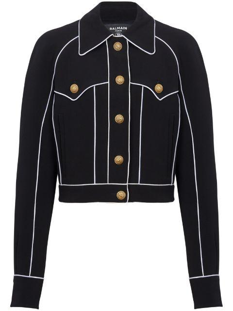 Western crepe jacket by BALMAIN