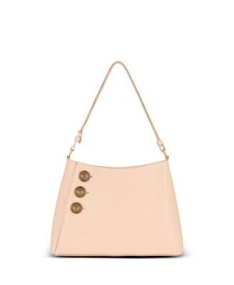 Women's Embleme Shoulder Bag in Grained Calfskin by BALMAIN Women's Embleme Shoulder Bag in Grained Calfskin by BALMAIN