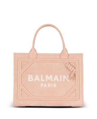 Women's Small Suede B-Army Tote Bag by BALMAIN