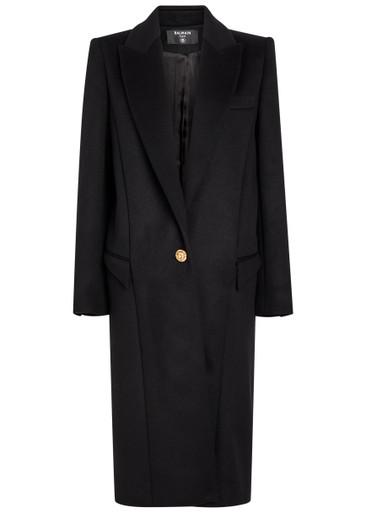 Wool and cashmere-blend coat by BALMAIN