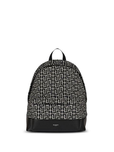 all-over logo-pattern backpack by BALMAIN