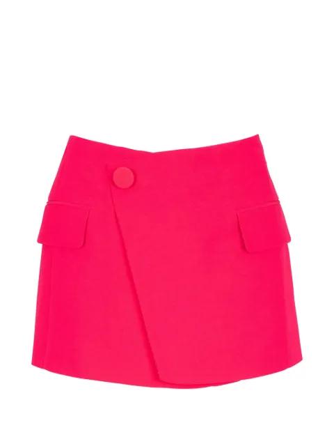 asymmetric crepe mini skirt by BALMAIN
