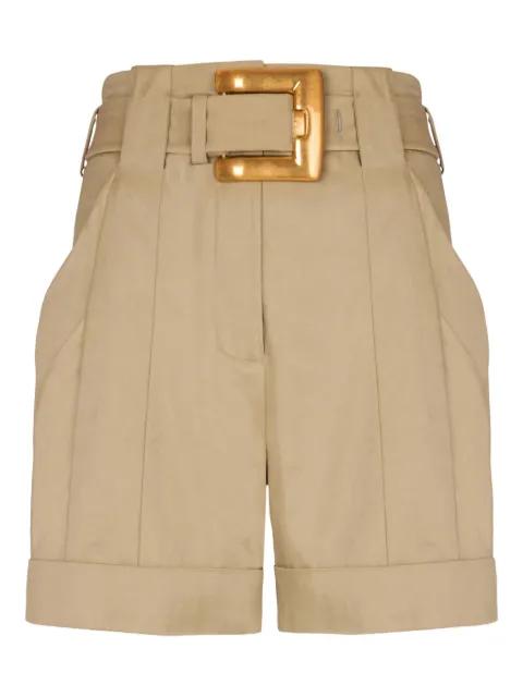 belted-waist shorts by BALMAIN
