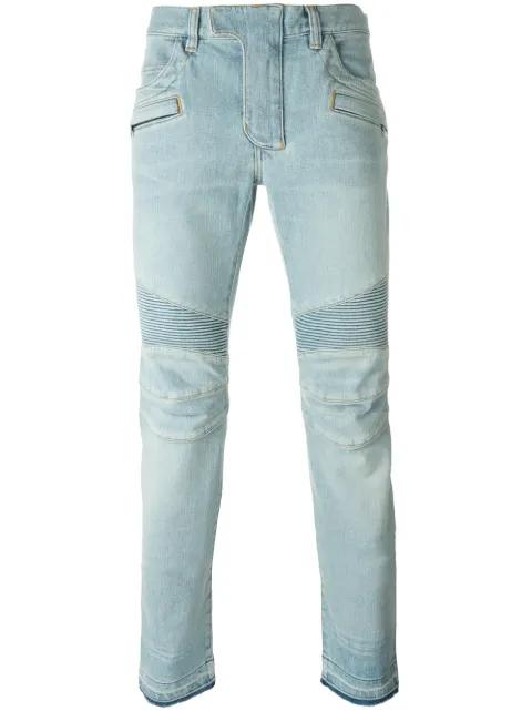 biker jeans by BALMAIN