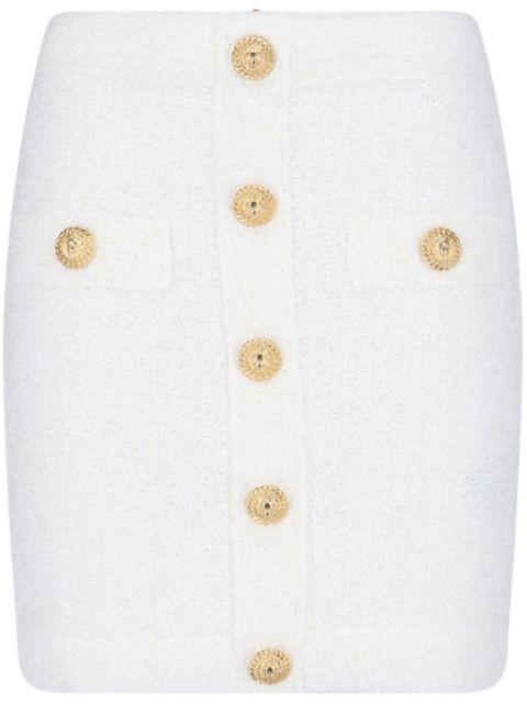 bouclé mini skirt by BALMAIN