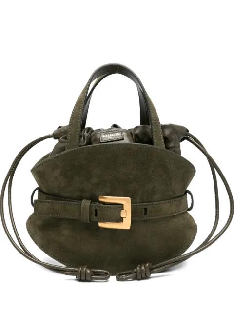 buckle suede tote bag by BALMAIN