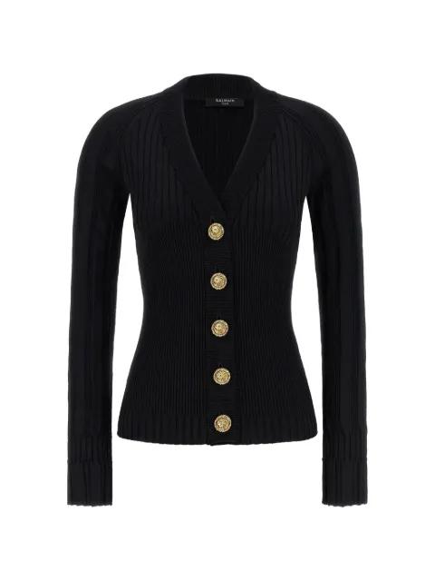 button V-neck cardigan by BALMAIN