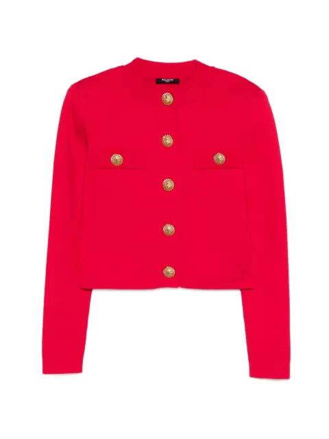 button boxy cardigan by BALMAIN