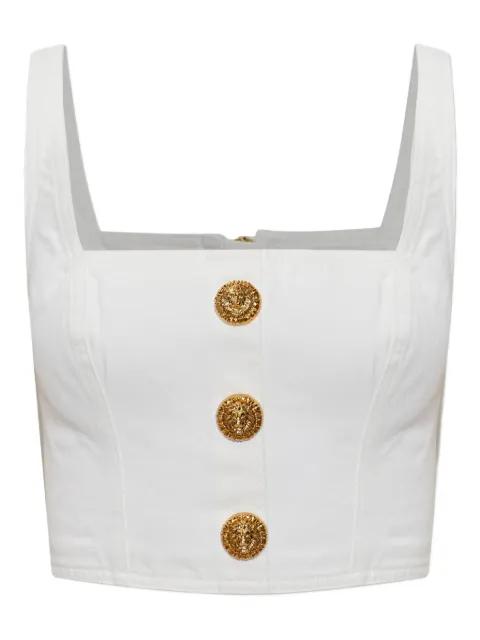 button square-neck top by BALMAIN