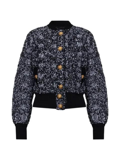 button tweed jacket by BALMAIN