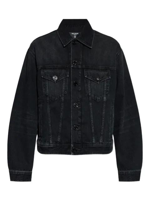 button-up denim jacket by BALMAIN